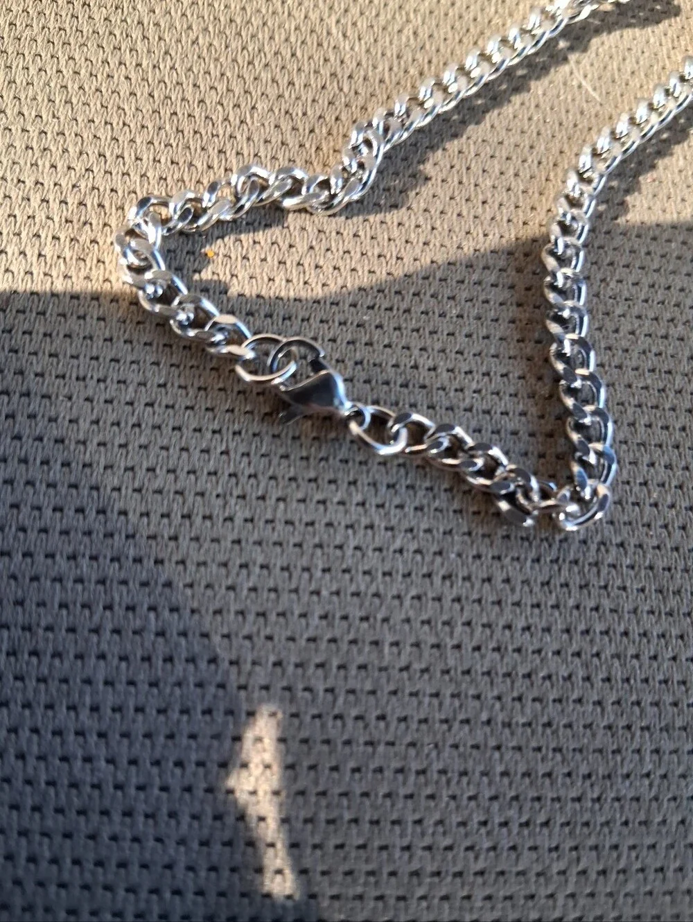 Men's Silver Cross Pendant Necklace - Polished Metal